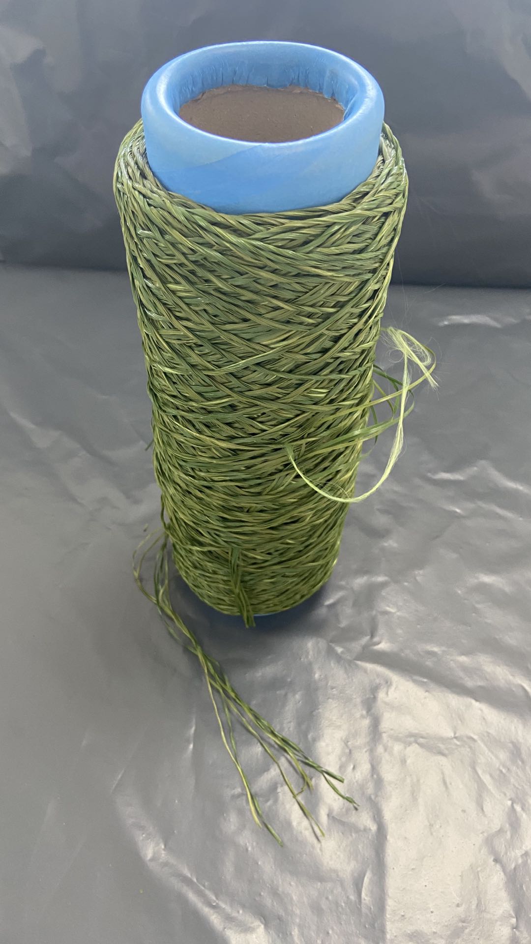 Wavy shape High quality grass yarn